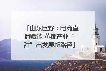 山东巨野：电商直播赋能 黄桃产业“甜”出发展新路径