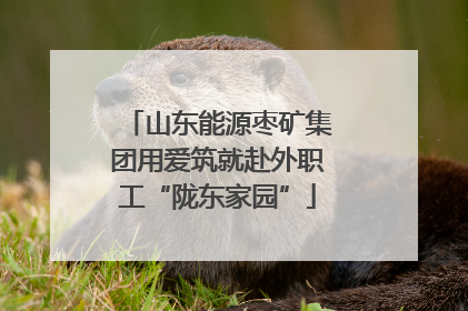 山东能源枣矿集团用爱筑就赴外职工“陇东家园”
