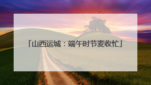 山西运城：端午时节麦收忙
