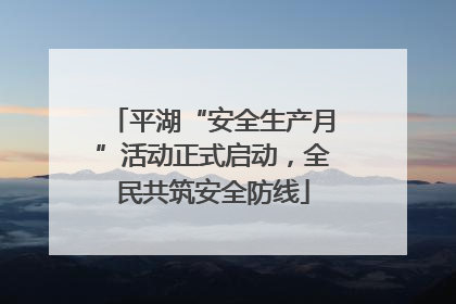 平湖“安全生产月”活动正式启动，全民共筑安全防线