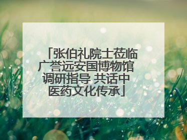 张伯礼院士莅临广誉远安国博物馆调研指导 共话中医药文化传承