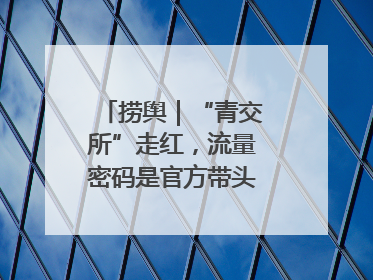 捞舆｜“青交所”走红，流量密码是官方带头“玩起来”