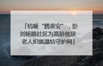情暖“鹤耋安”，彭刘杨路社区为高龄独居老人织就温情守护网