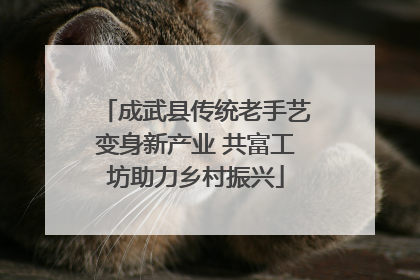 成武县传统老手艺变身新产业 共富工坊助力乡村振兴
