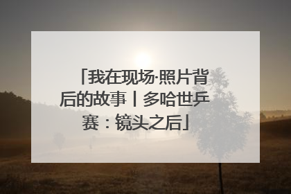 我在现场·照片背后的故事丨多哈世乒赛：镜头之后