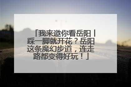 我来邀你看岳阳丨踩一脚就开花？岳阳这条魔幻步道，连走路都变得好玩！