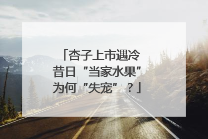 杏子上市遇冷 昔日“当家水果”为何“失宠”？