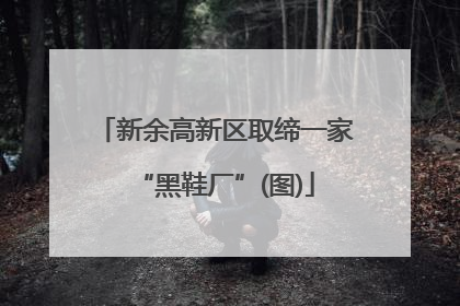 新余高新区取缔一家“黑鞋厂”(图)
