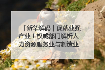 新华解码｜促就业强产业！权威部门解析人力资源服务业与制造业融合发展试点