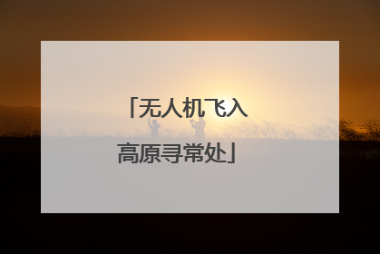 无人机飞入高原寻常处