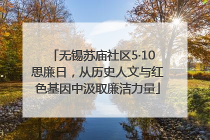 无锡苏庙社区5·10思廉日，从历史人文与红色基因中汲取廉洁力量