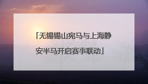 无锡锡山宛马与上海静安半马开启赛事联动