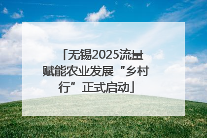 无锡2025流量赋能农业发展“乡村行”正式启动