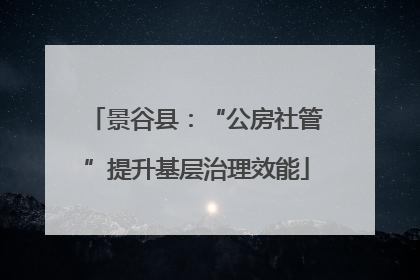 景谷县：“公房社管”提升基层治理效能