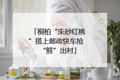 桐柏“朱砂红桃”搭上邮政快车抢“鲜”出村
