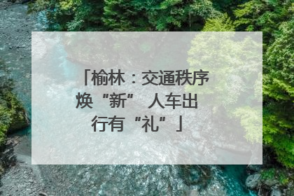 榆林：交通秩序焕“新” 人车出行有“礼”