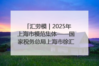 汇劳模｜2025年上海市模范集体——国家税务总局上海市徐汇区税务局第一税务所
