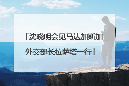沈晓明会见马达加斯加外交部长拉萨塔一行
