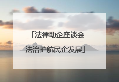 法律助企座谈会 法治护航民企发展
