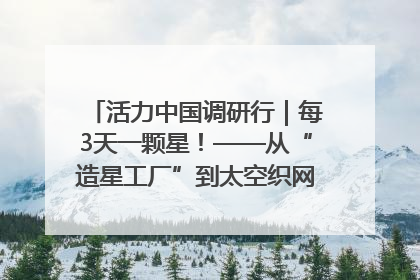活力中国调研行｜每3天一颗星！——从“造星工厂”到太空织网的“银河速度”
