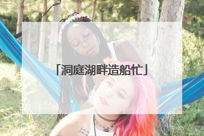 洞庭湖畔造船忙
