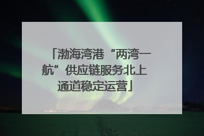 渤海湾港“两湾一航”供应链服务北上通道稳定运营