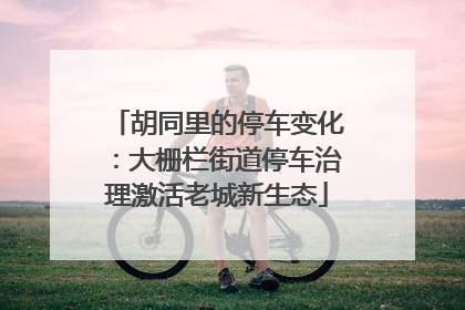 胡同里的停车变化：大栅栏街道停车治理激活老城新生态