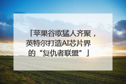 苹果谷歌猛人齐聚，英特尔打造AI芯片界的“复仇者联盟”