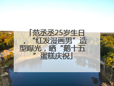 范丞丞25岁生日，“红发漫画男”造型曝光，晒“鹅十五”蛋糕庆祝