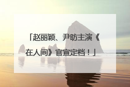 赵丽颖、尹昉主演《在人间》官宣定档！
