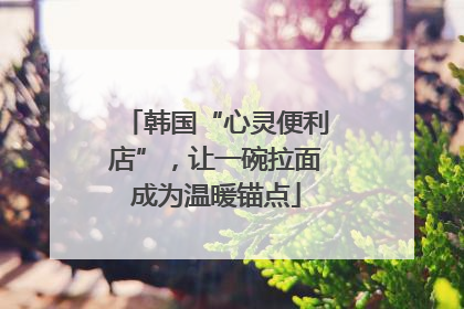 韩国“心灵便利店”，让一碗拉面成为温暖锚点