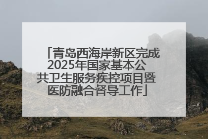 青岛西海岸新区完成2025年国家基本公共卫生服务疾控项目暨医防融合督导工作