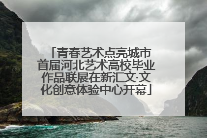 青春艺术点亮城市 首届河北艺术高校毕业作品联展在新汇文·文化创意体验中心开幕