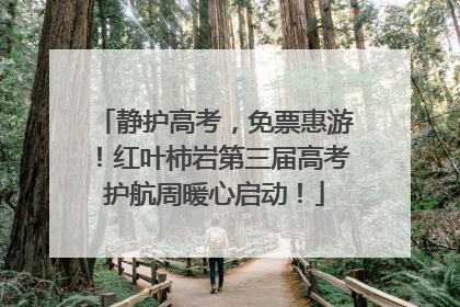 静护高考，免票惠游！红叶柿岩第三届高考护航周暖心启动！