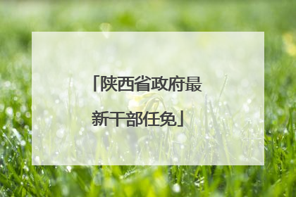 陕西省政府最新干部任免