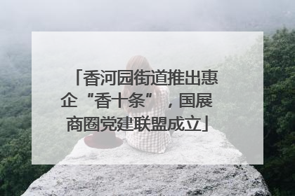 香河园街道推出惠企“香十条”，国展商圈党建联盟成立