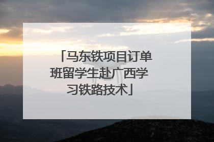 马东铁项目订单班留学生赴广西学习铁路技术