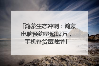 鸿蒙生态冲刺：鸿蒙电脑预约量超12万，手机备货量激增