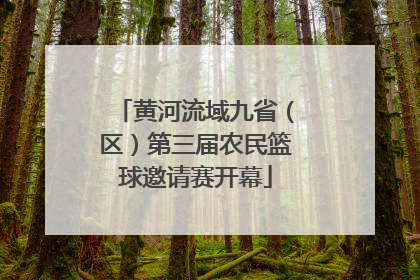黄河流域九省（区）第三届农民篮球邀请赛开幕