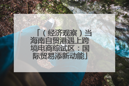 （经济观察）当海南自贸港遇上跨境电商综试区：国际贸易添新动能