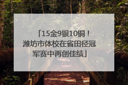 15金9银10铜！潍坊市体校在省田径冠军赛中再创佳绩