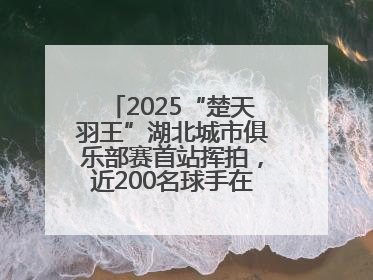 2025“楚天羽王”湖北城市俱乐部赛首站挥拍，近200名球手在黄石同场竞技