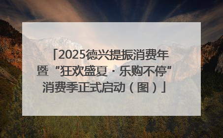 2025德兴提振消费年暨“狂欢盛夏・乐购不停”消费季正式启动（图）