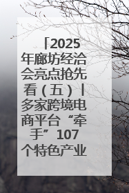 2025年廊坊经洽会亮点抢先看（五）丨多家跨境电商平台“牵手”107个特色产业集群