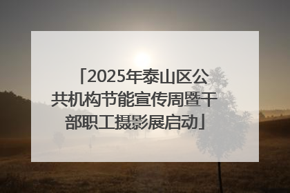 2025年泰山区公共机构节能宣传周暨干部职工摄影展启动